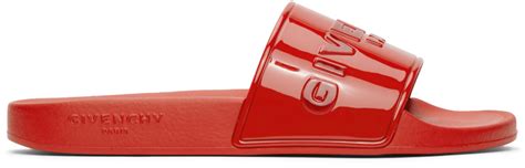 givenchy red logo slides|vintage givenchy logo.